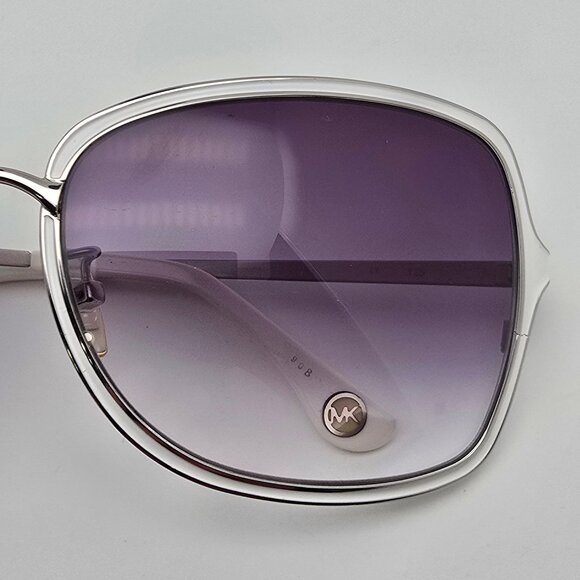 Michael Kors Tenerife M6003S 105 White Frame Purple Gradient Lens Sunglasses main image 3